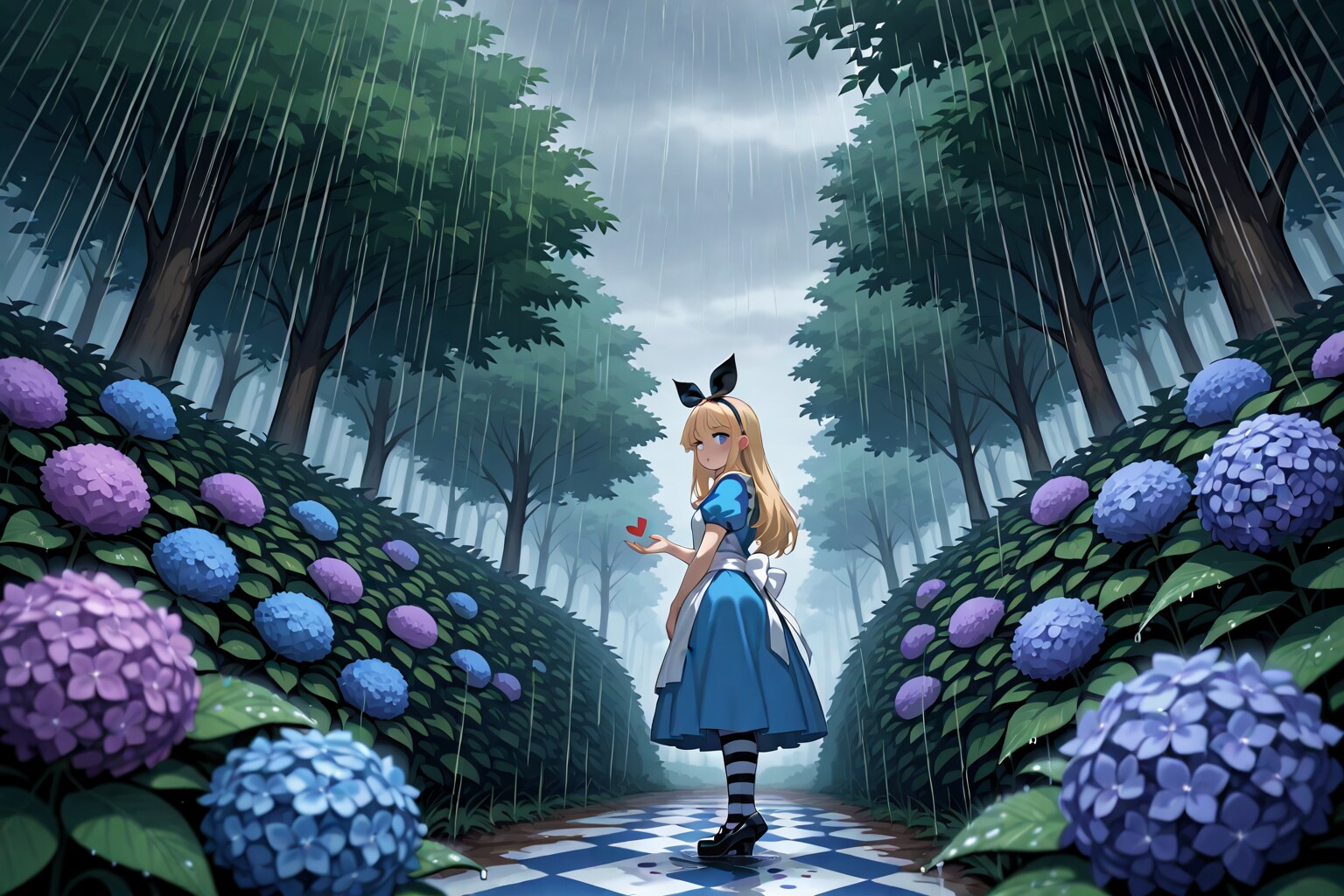 【企画：紫陽花・LILY】梅雨のアリスと紫陽花①