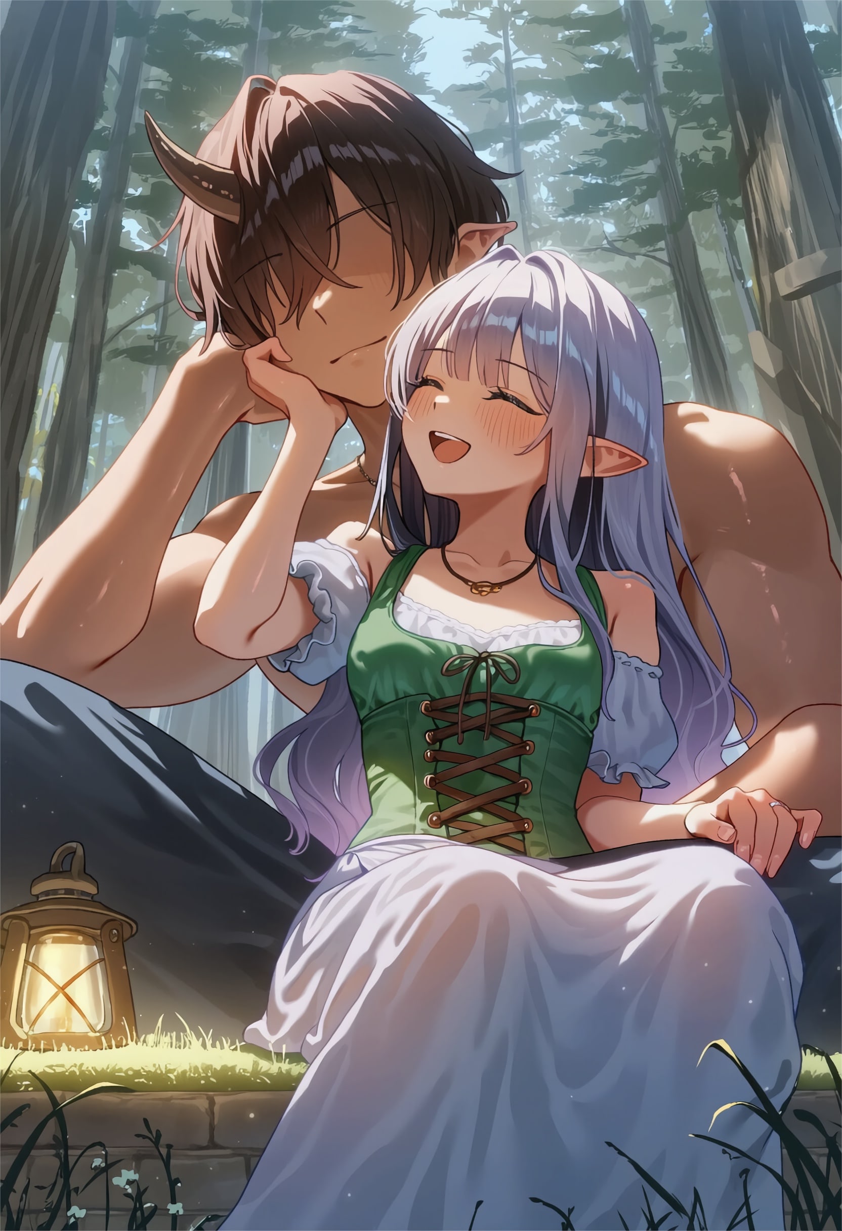 えへっ…素敵な貴方はオーガ様｜半エルフちゃん