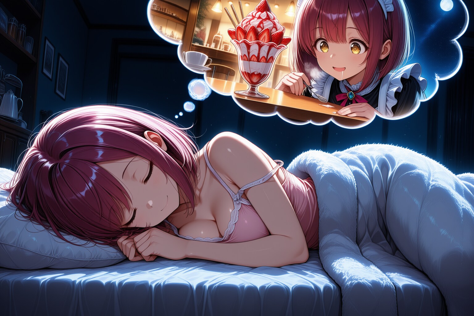 おやすみなさい（挨拶メイドの芽衣ちゃん）