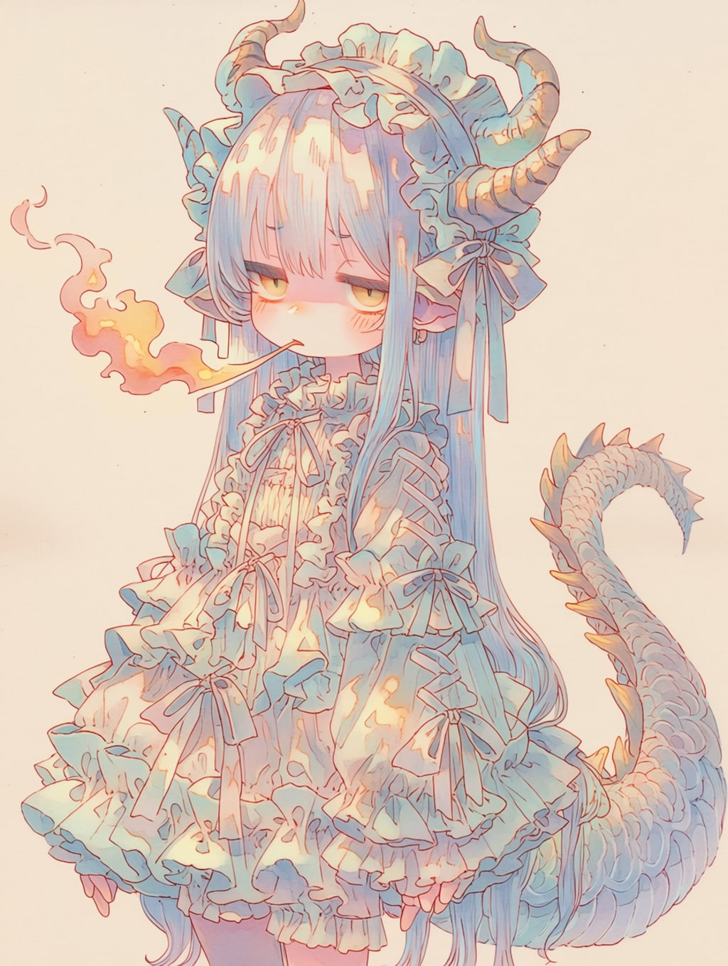 息を吐くように炎を吐いちゃう