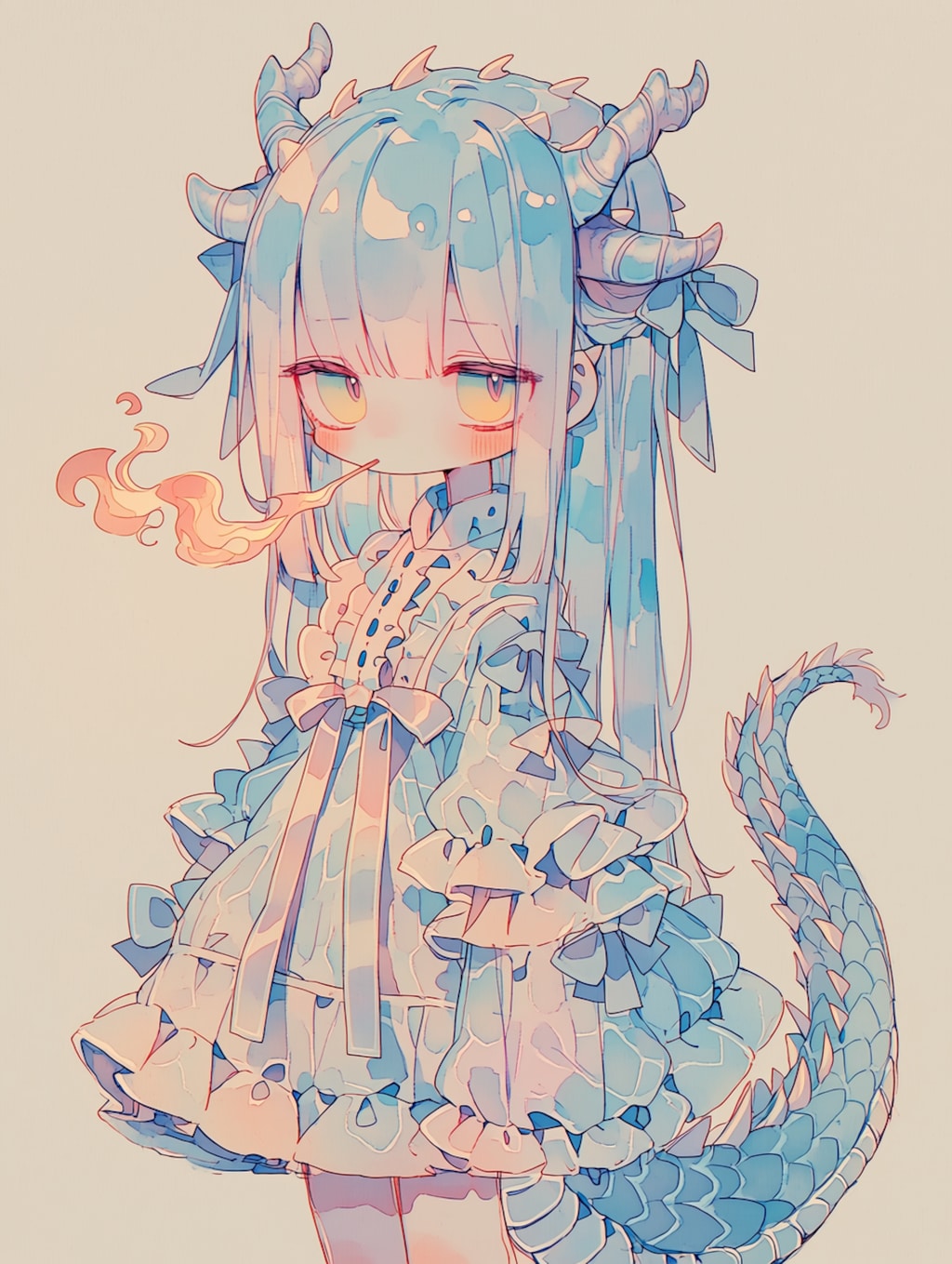 息を吐くように炎を吐いちゃう