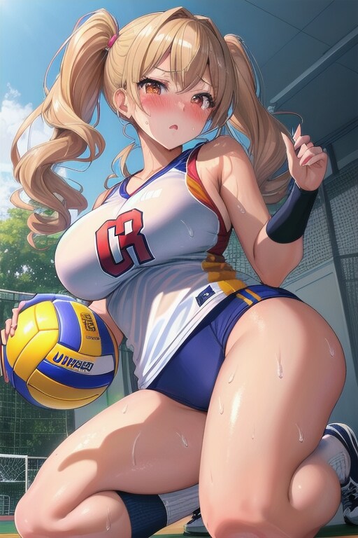 むちむちギャルバレー部員