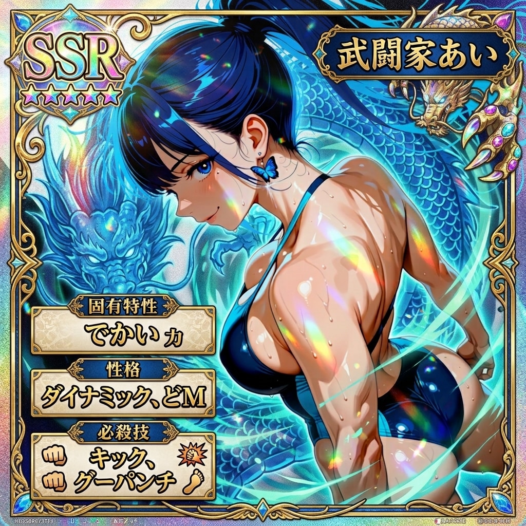 武闘家あい、競泳水着で再登場！