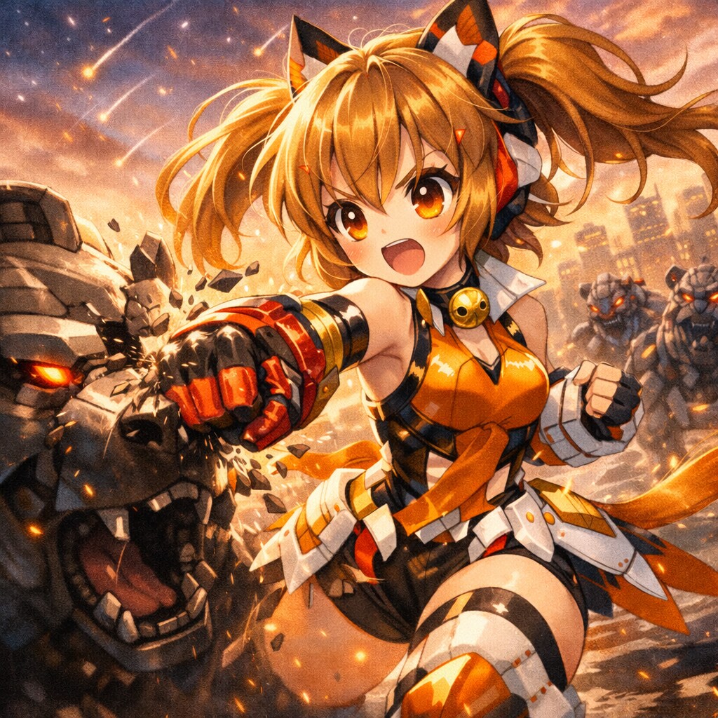 茶ツイにゃん。熊さんと