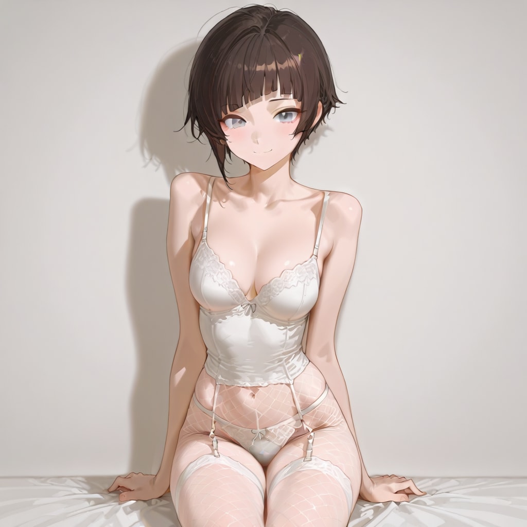 清楚系網タイツ