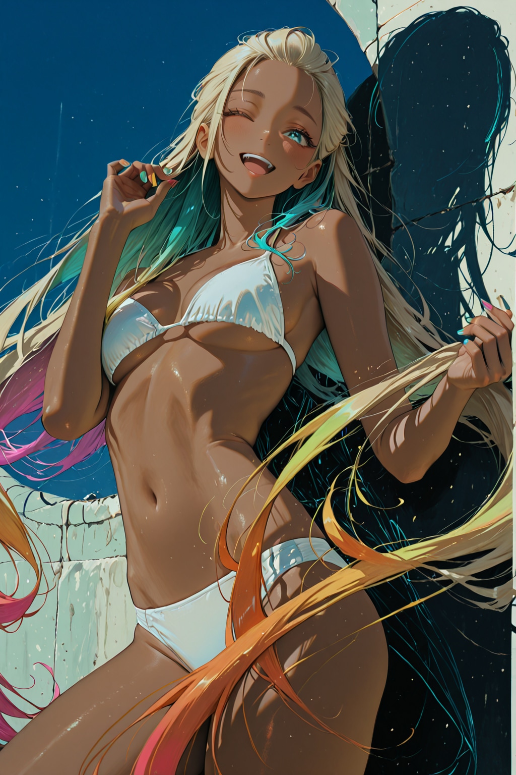 白いビキニ