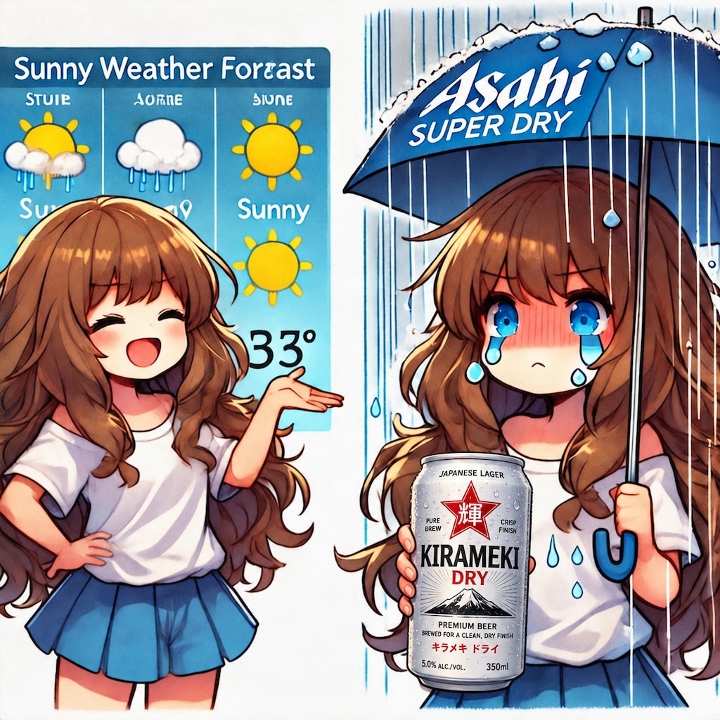 お天気おねえさんな小さな女の子