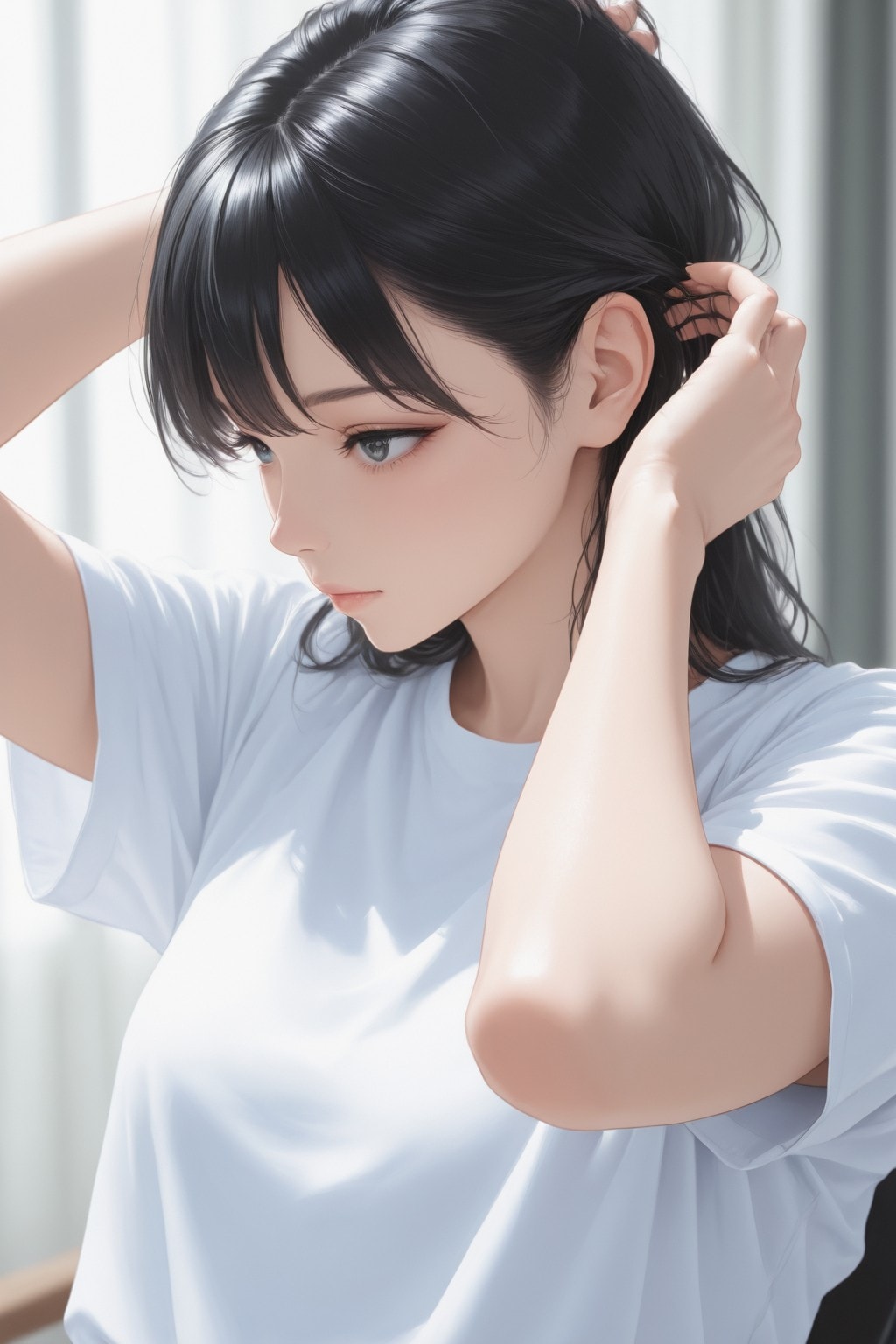 Short Sleeve Girl【まるで、デザインがシンプル過ぎる、某アパレルメーカーのサンプル画像みたい。】