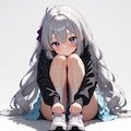 銀髪の幼い女の子 2枚目