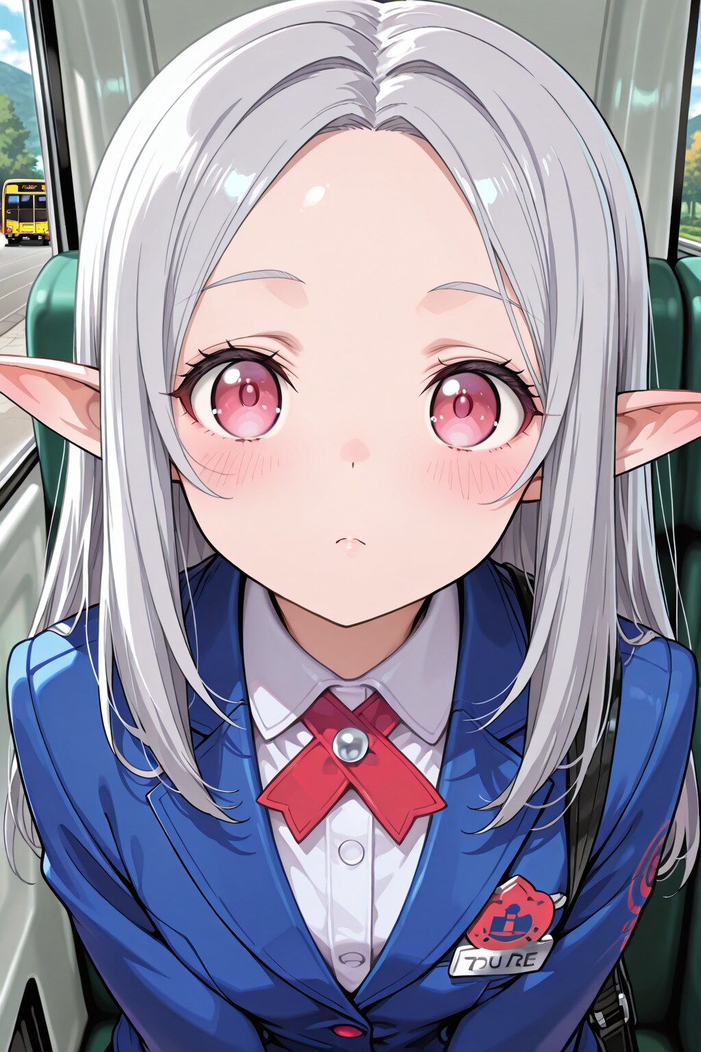 エルフのバスガイドさん | の人気AIイラスト・グラビア