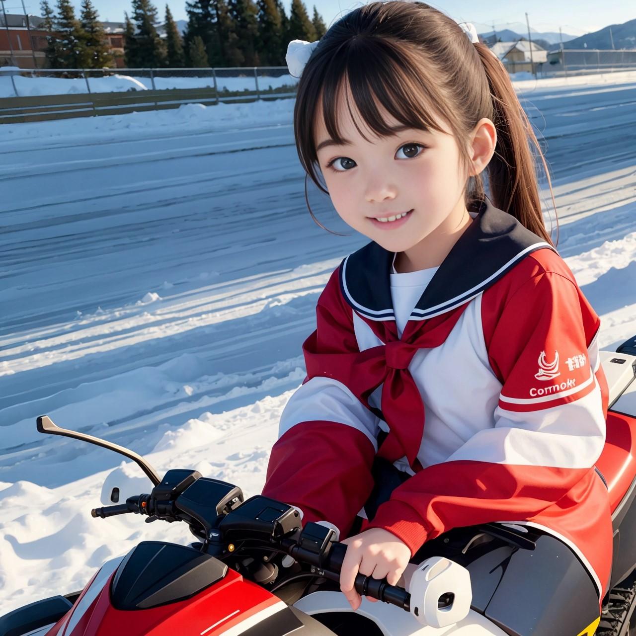 雪上少女