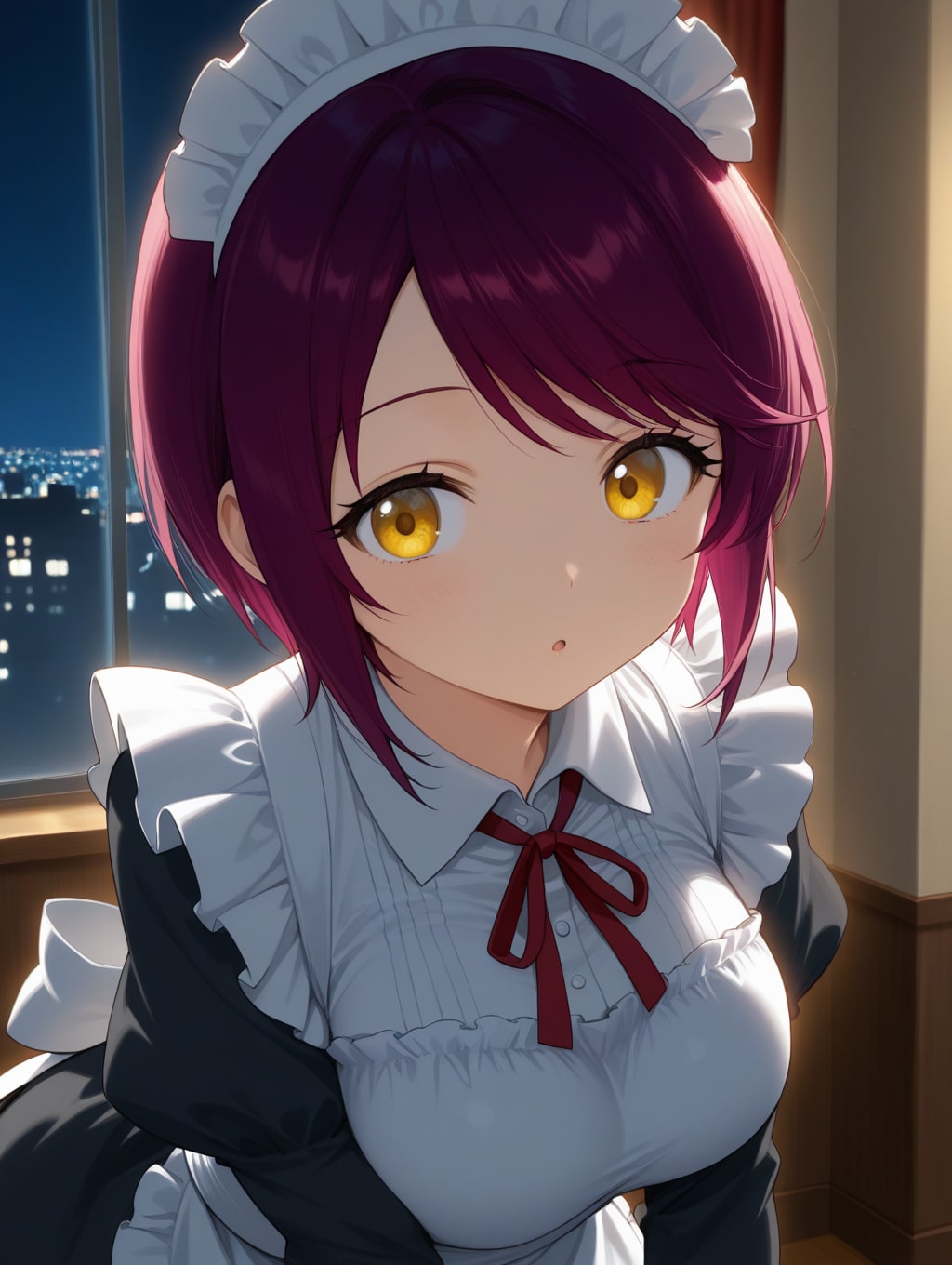 こんばんは（挨拶メイドの芽衣ちゃん）