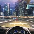 車の運転席からの夜景 3枚目
