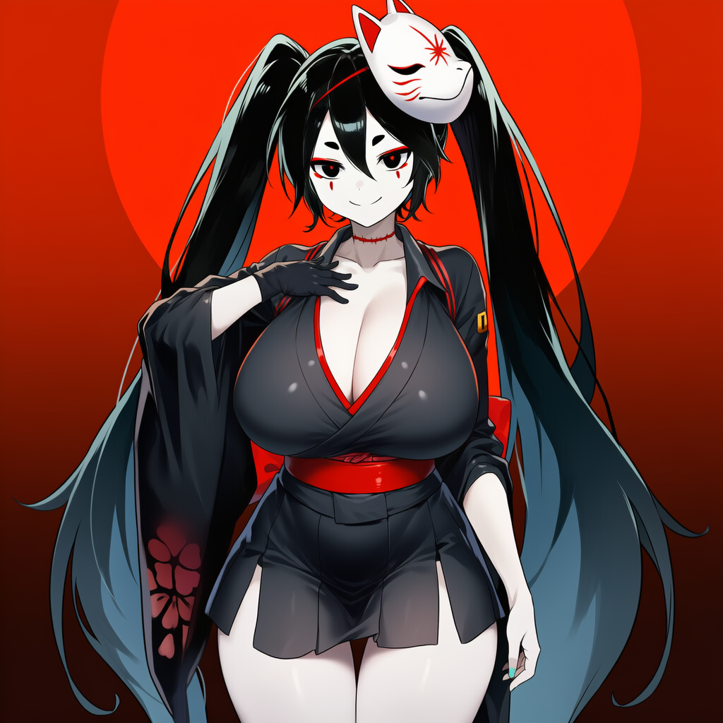 ボカロ　結ンデ開イテ羅刹ト骸　初音ミク（爆乳版）