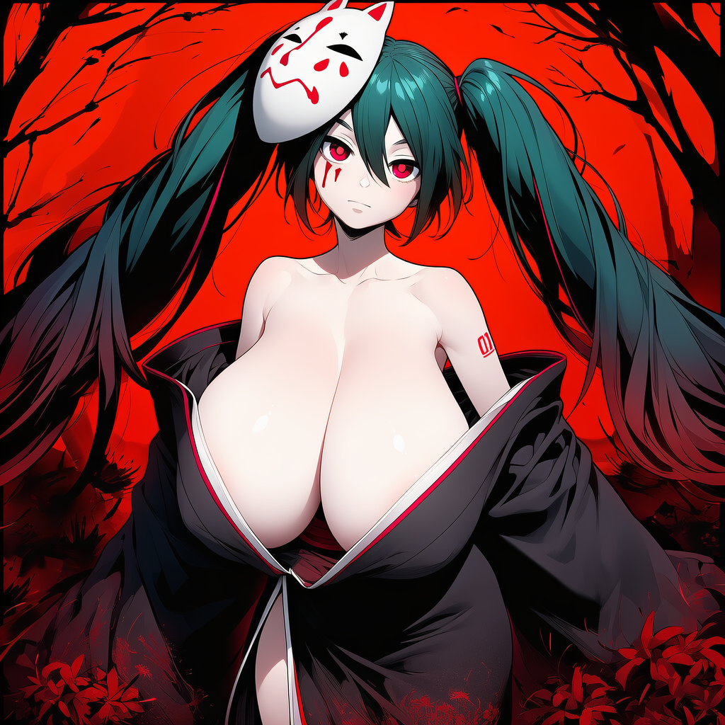 ボカロ　結ンデ開イテ羅刹ト骸　初音ミク（爆乳版）