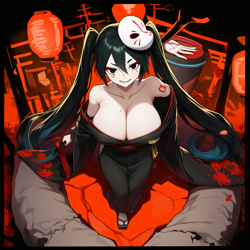 ボカロ　結ンデ開イテ羅刹ト骸　初音ミク（爆乳版）