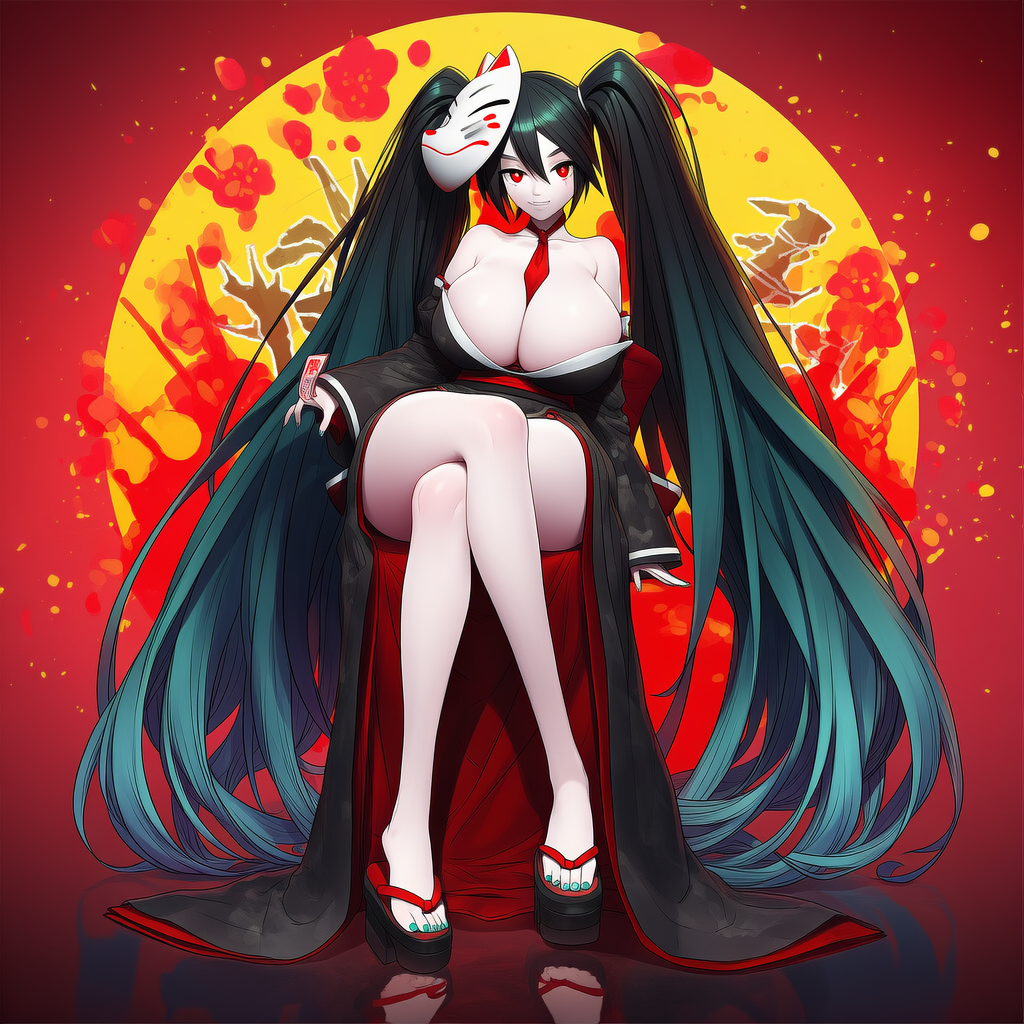 ボカロ　結ンデ開イテ羅刹ト骸　初音ミク（爆乳版）