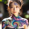 フラクタルアート ボディペイント 8枚目