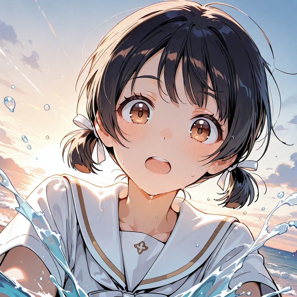 水遊び | の人気AIイラスト・グラビア