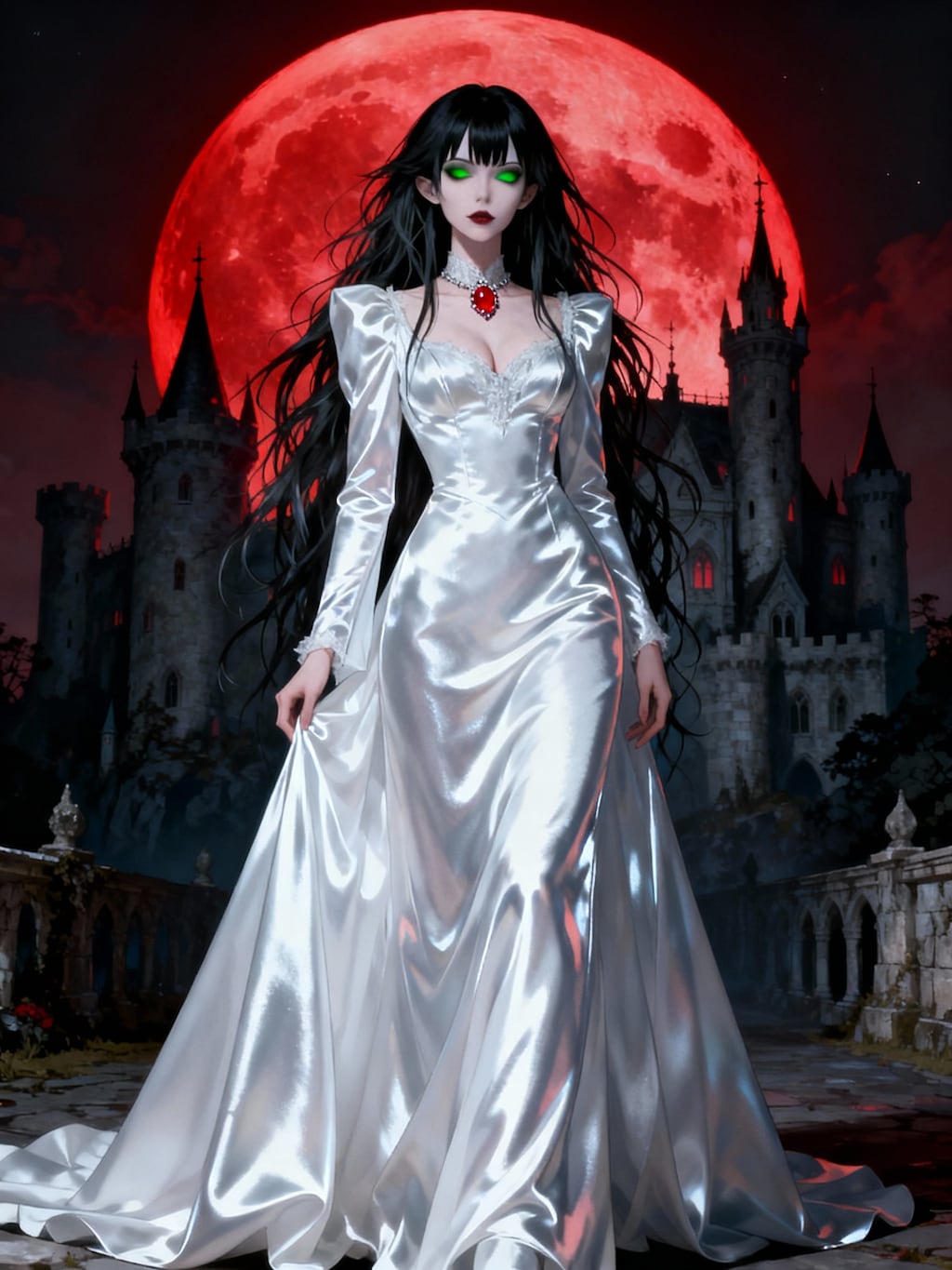 白ドレスの吸血姫