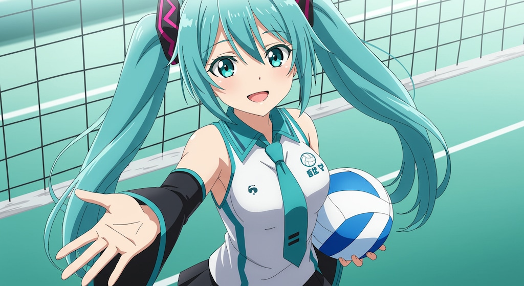 初音ミクとバレーボール　　リメイク版