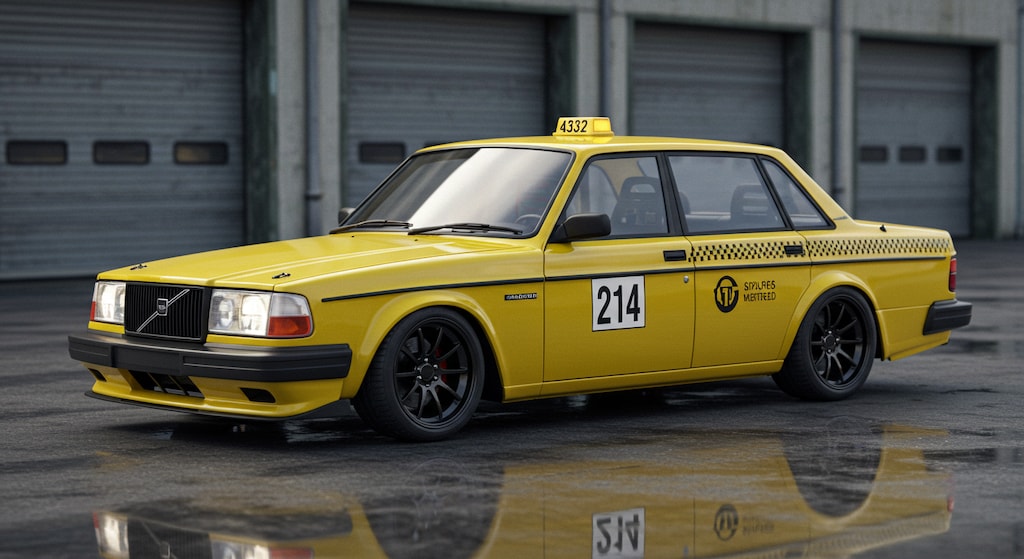 ボルボ240イエロータクシー
