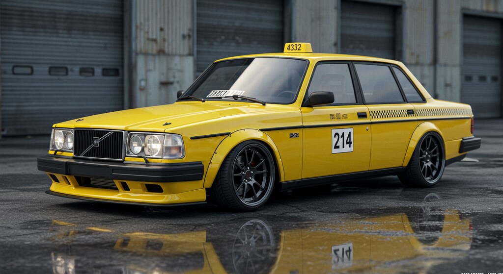 ボルボ240イエロータクシー