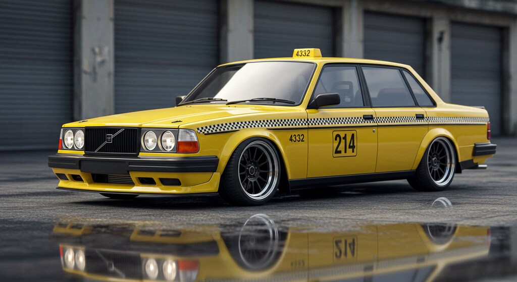 ボルボ240イエロータクシー