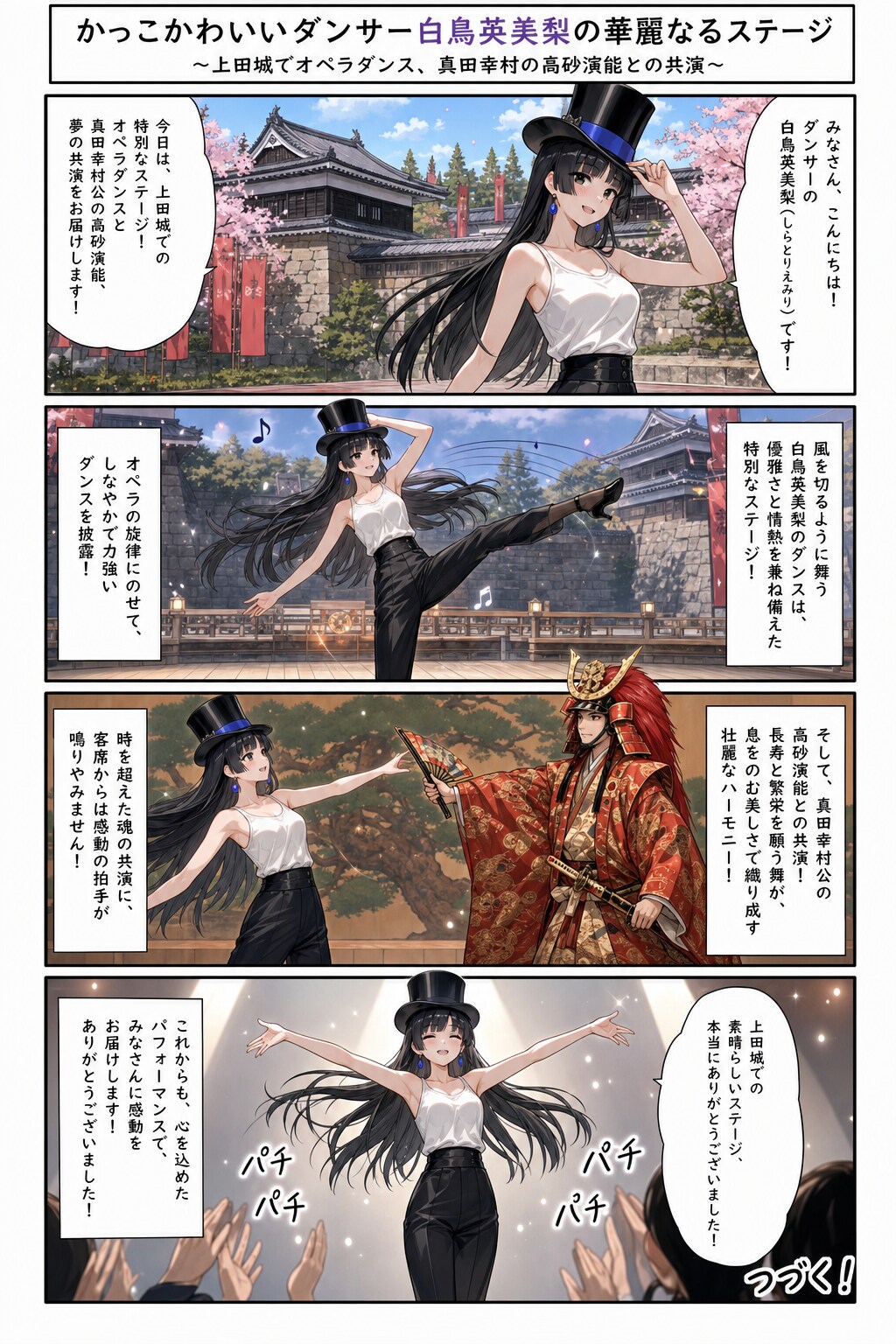 かっこかわいいダンサー白鳥英美梨の華麗なるステージ・特別編・上田城公演