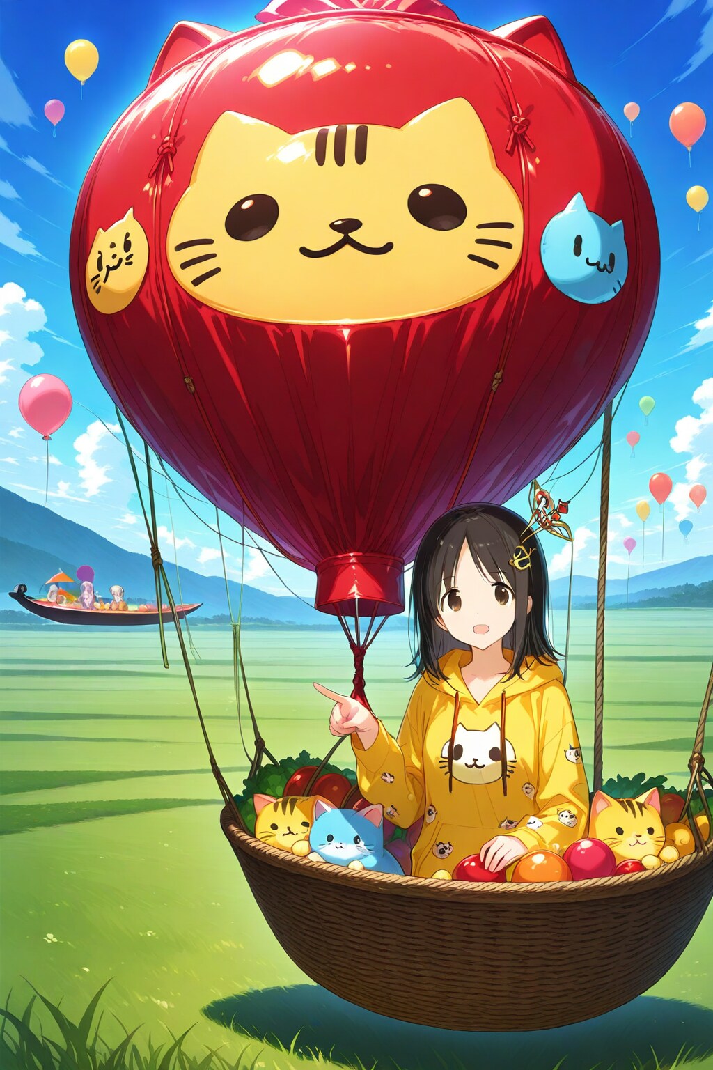 気球に乗って大空へ【失敗】