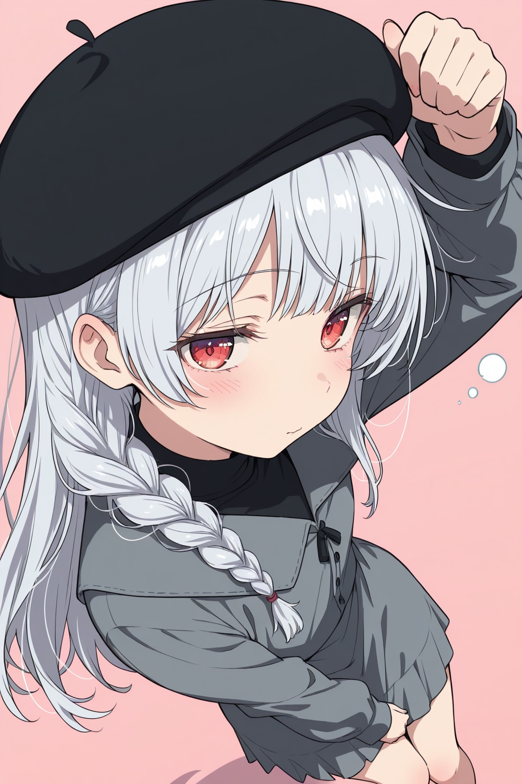 ベレー帽にあってるね