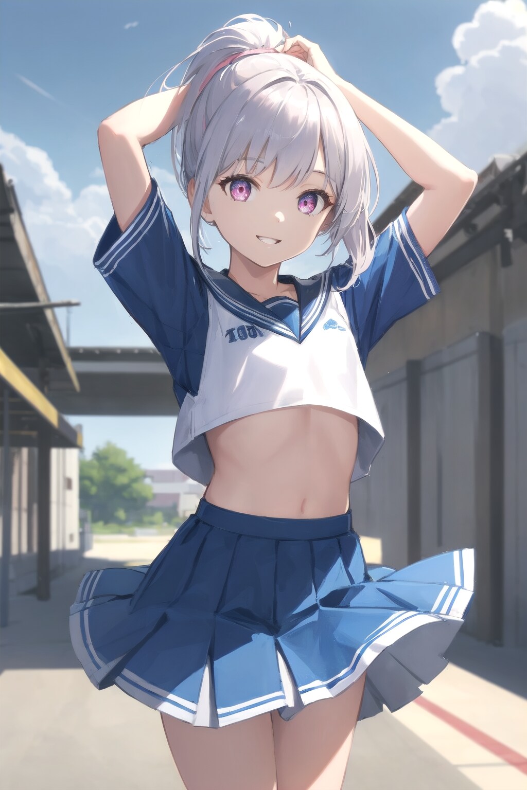 ポニテは勝負ヘア