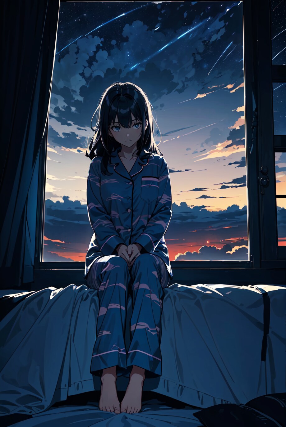 夜明け前の起床
