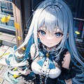 銀髪ｘカラフルアイ 3枚目