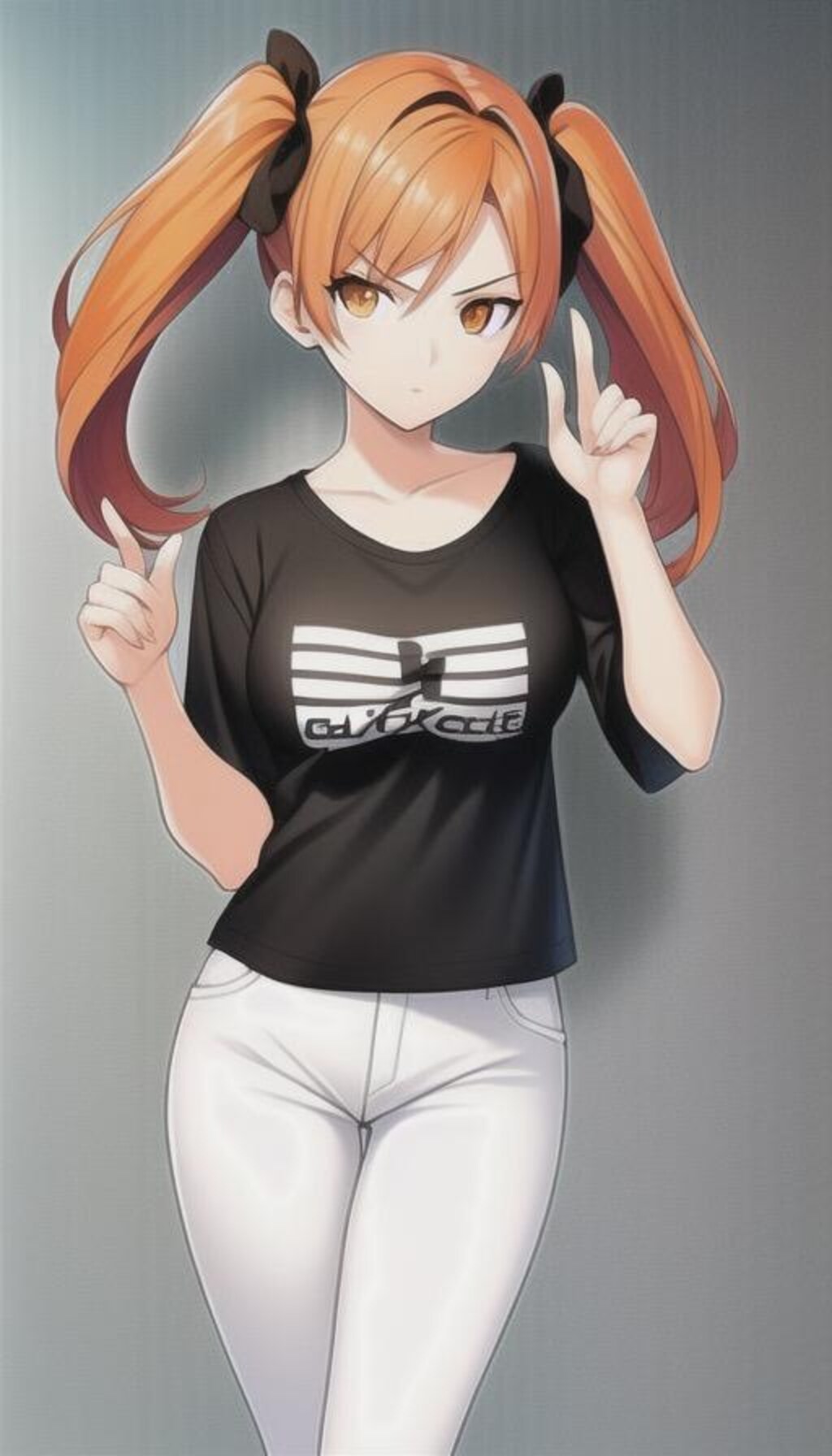 オレンジ髪の女の子　4