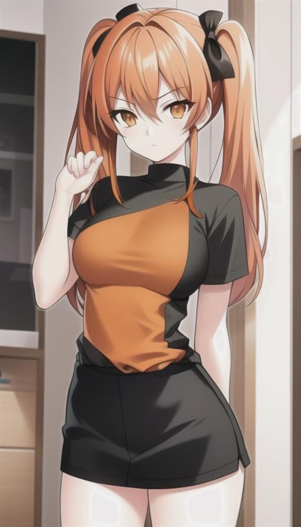 オレンジ髪の女の子　4