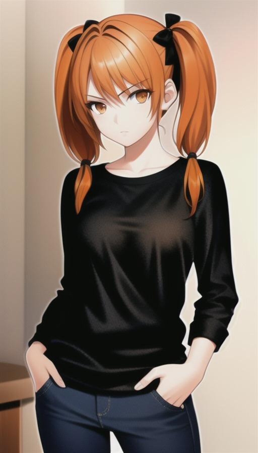 オレンジ髪の女の子　4