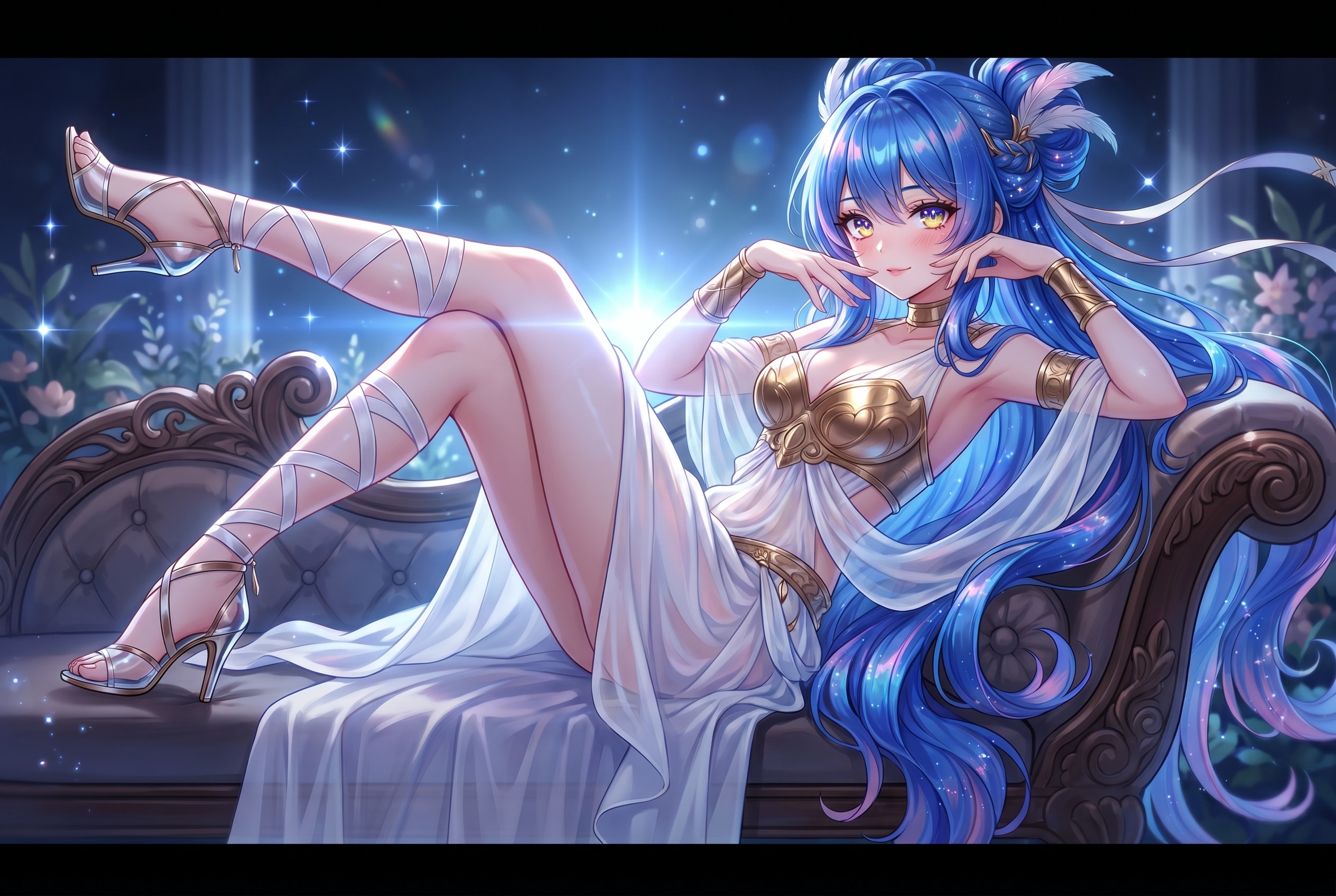 蒼髪星夜の金殿