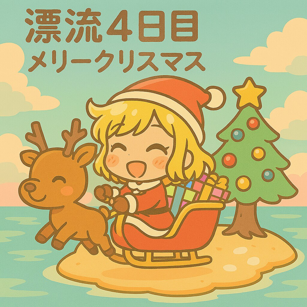 漂流４日目　メリークリスマス🎄