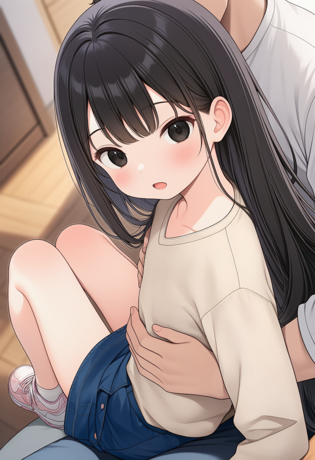 260417_スキンシップ黒髪少女