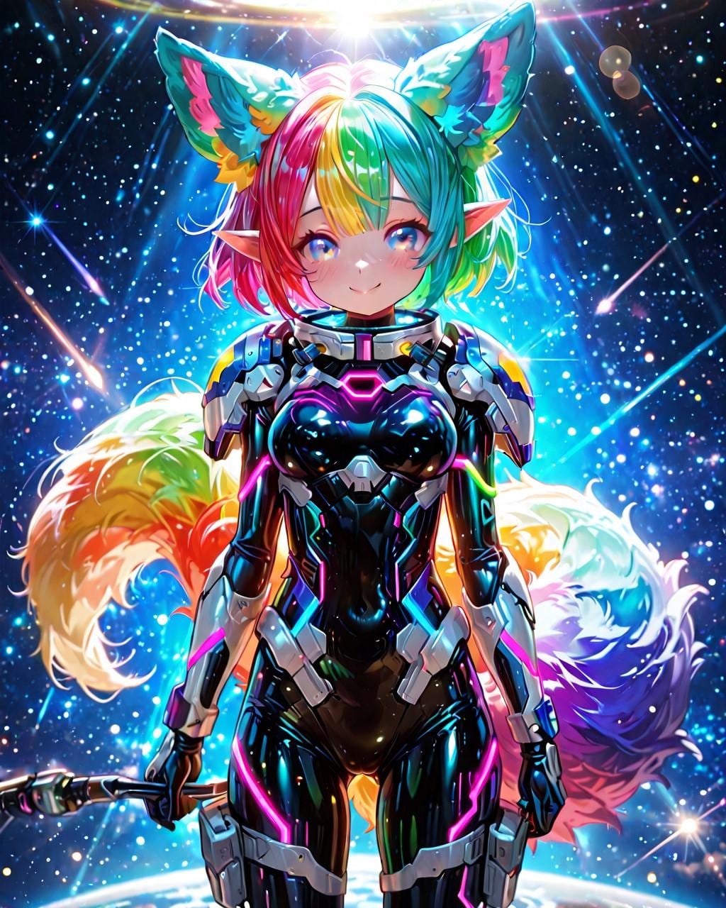 12枚）宇宙とケモ耳エルフさん