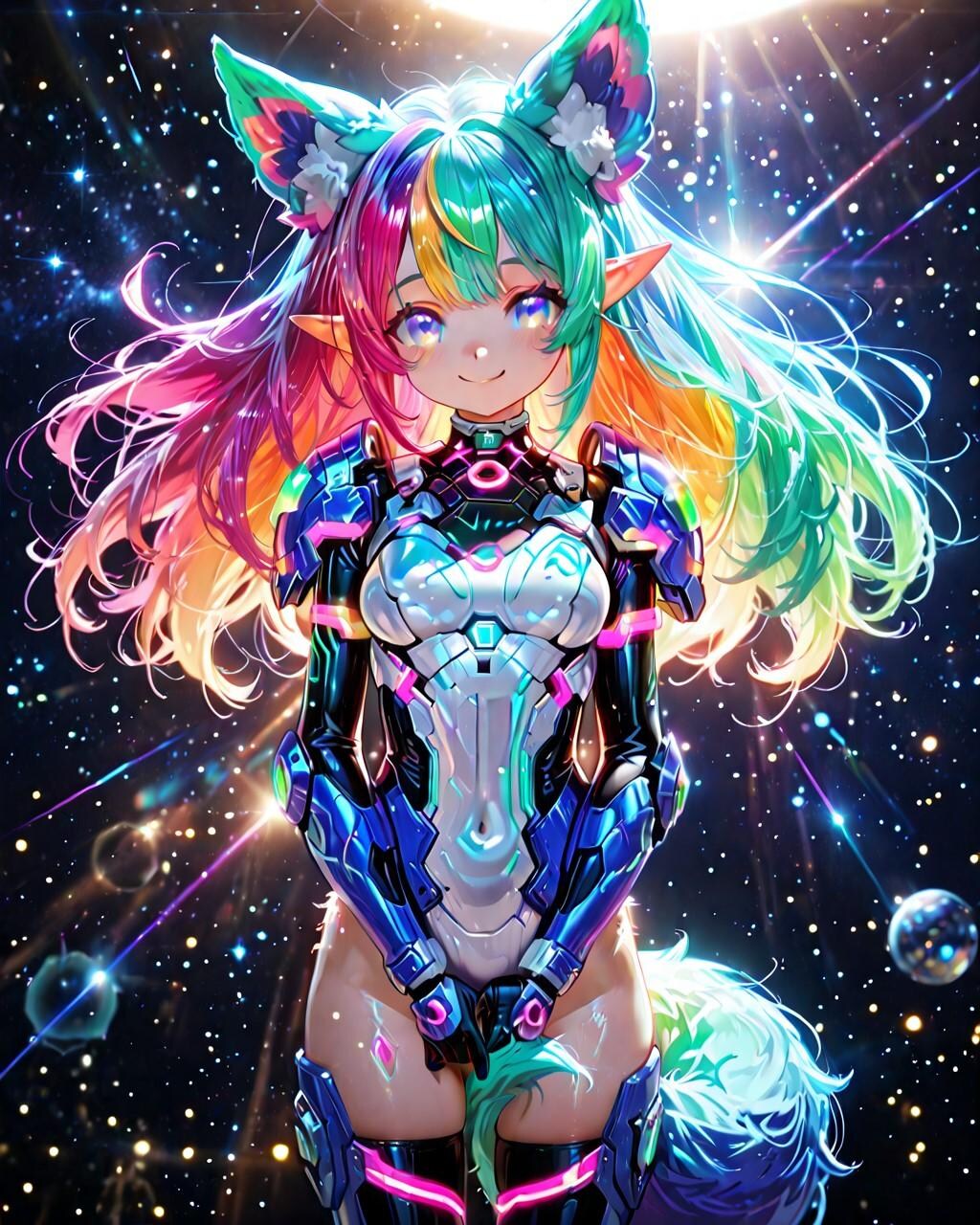 12枚）宇宙とケモ耳エルフさん