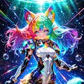 12枚）宇宙とケモ耳エルフさん 5枚目
