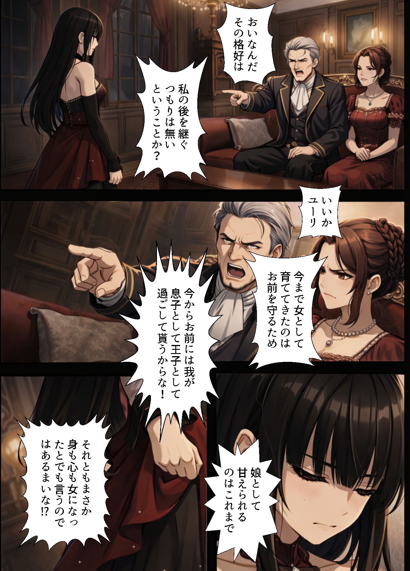 女装子に少年が襲われるエロ漫画