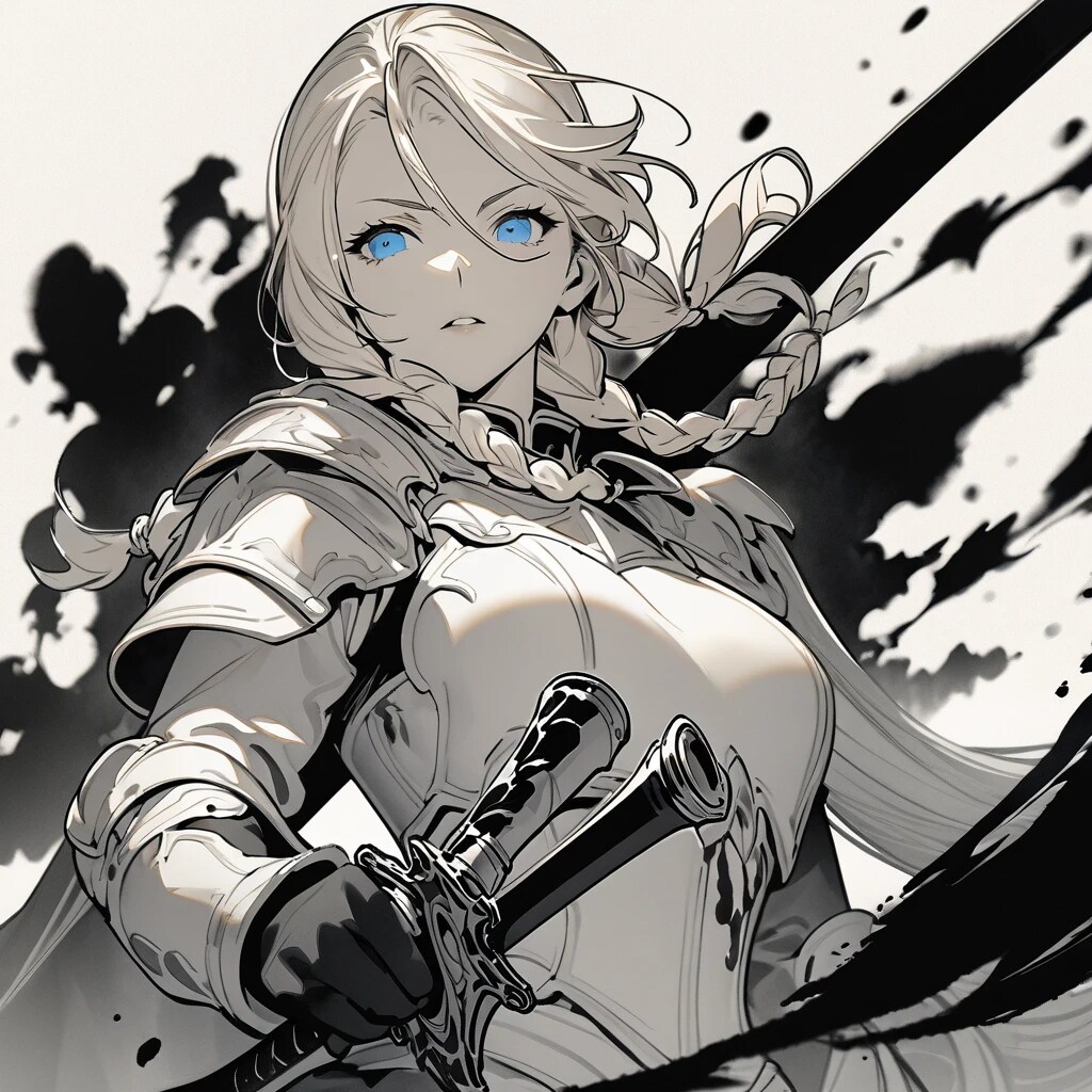 三つ編みの騎士 | の人気AIイラスト・グラビア