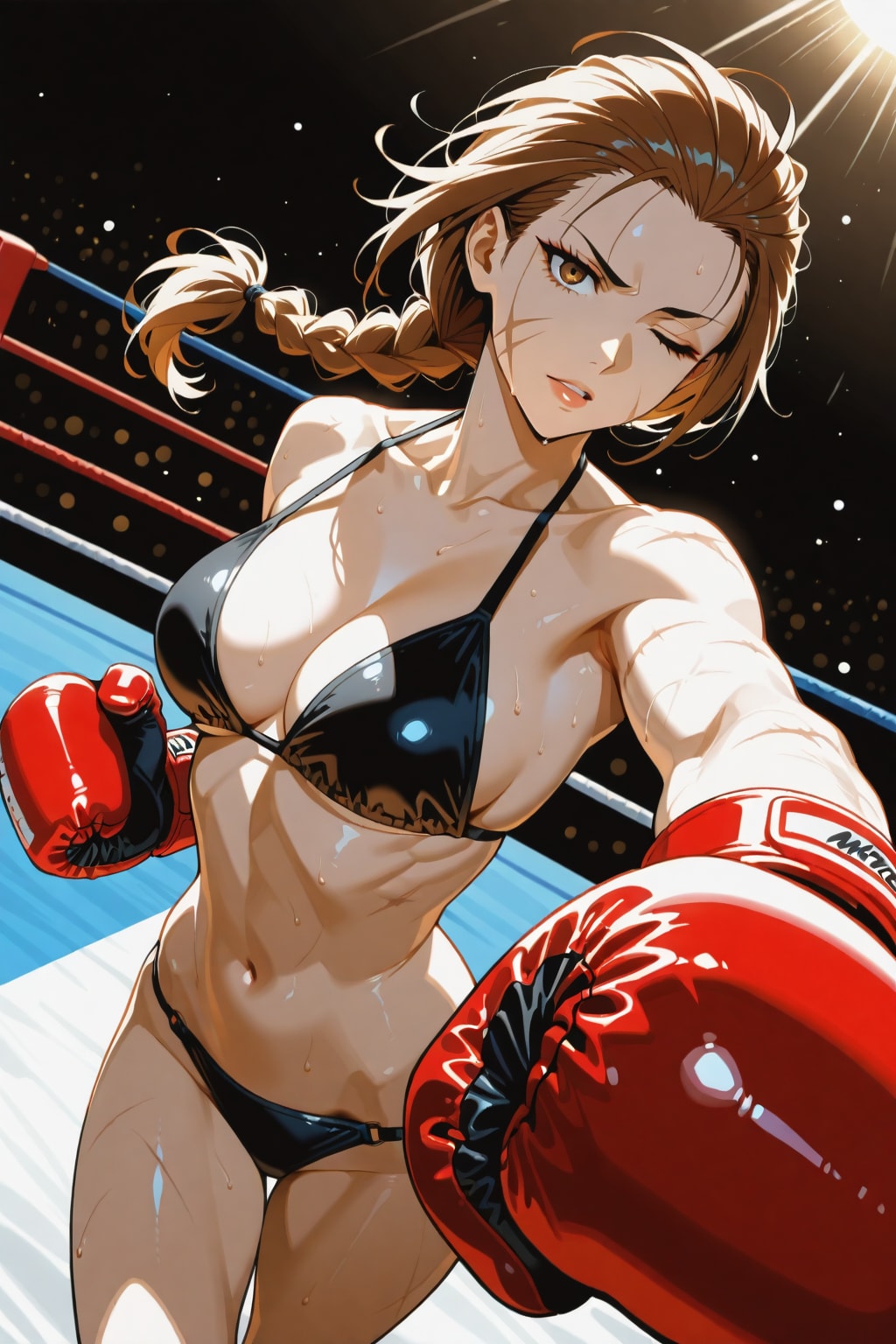 リング上のスカーフェイス姉さん　その２