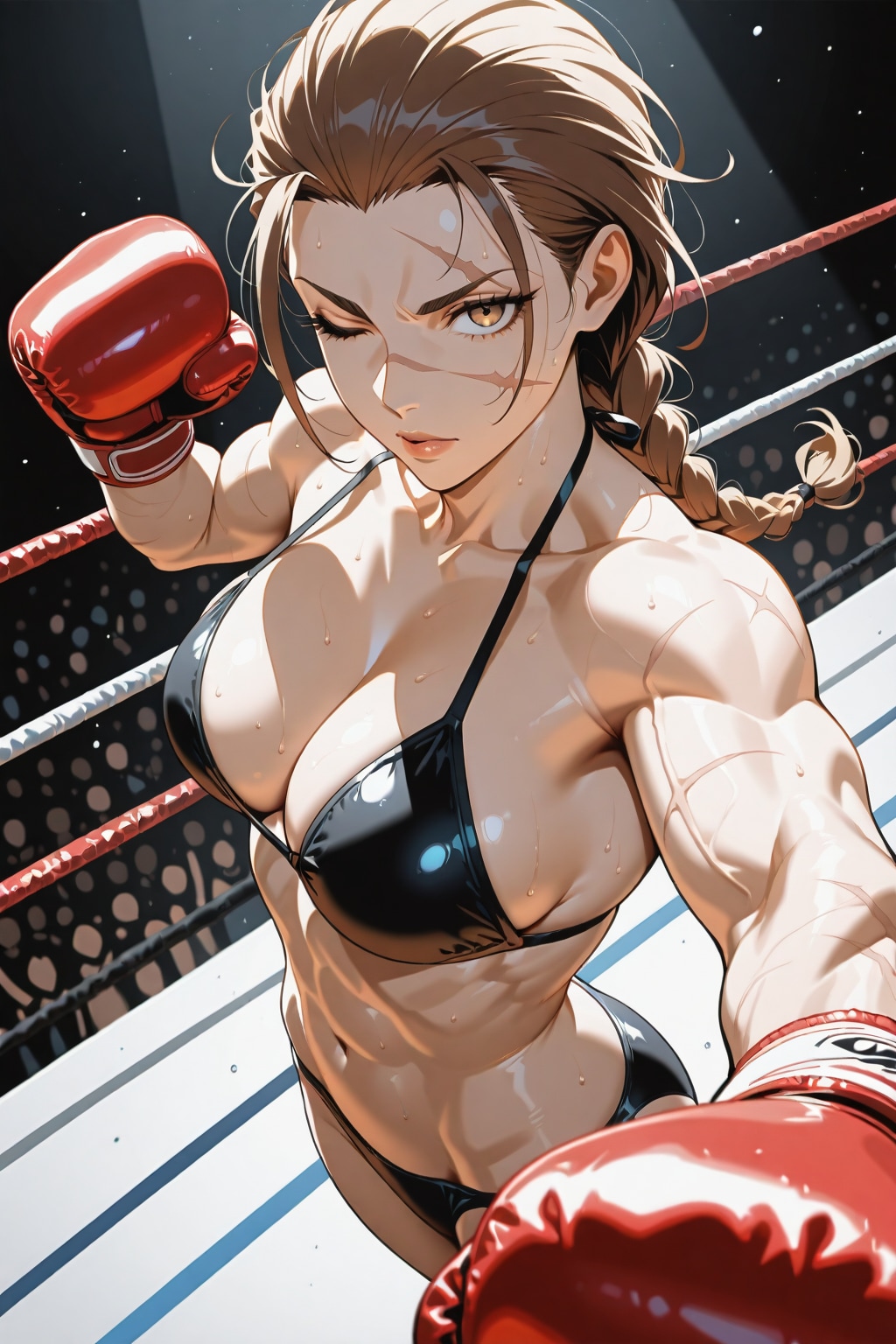 リング上のスカーフェイス姉さん　その２