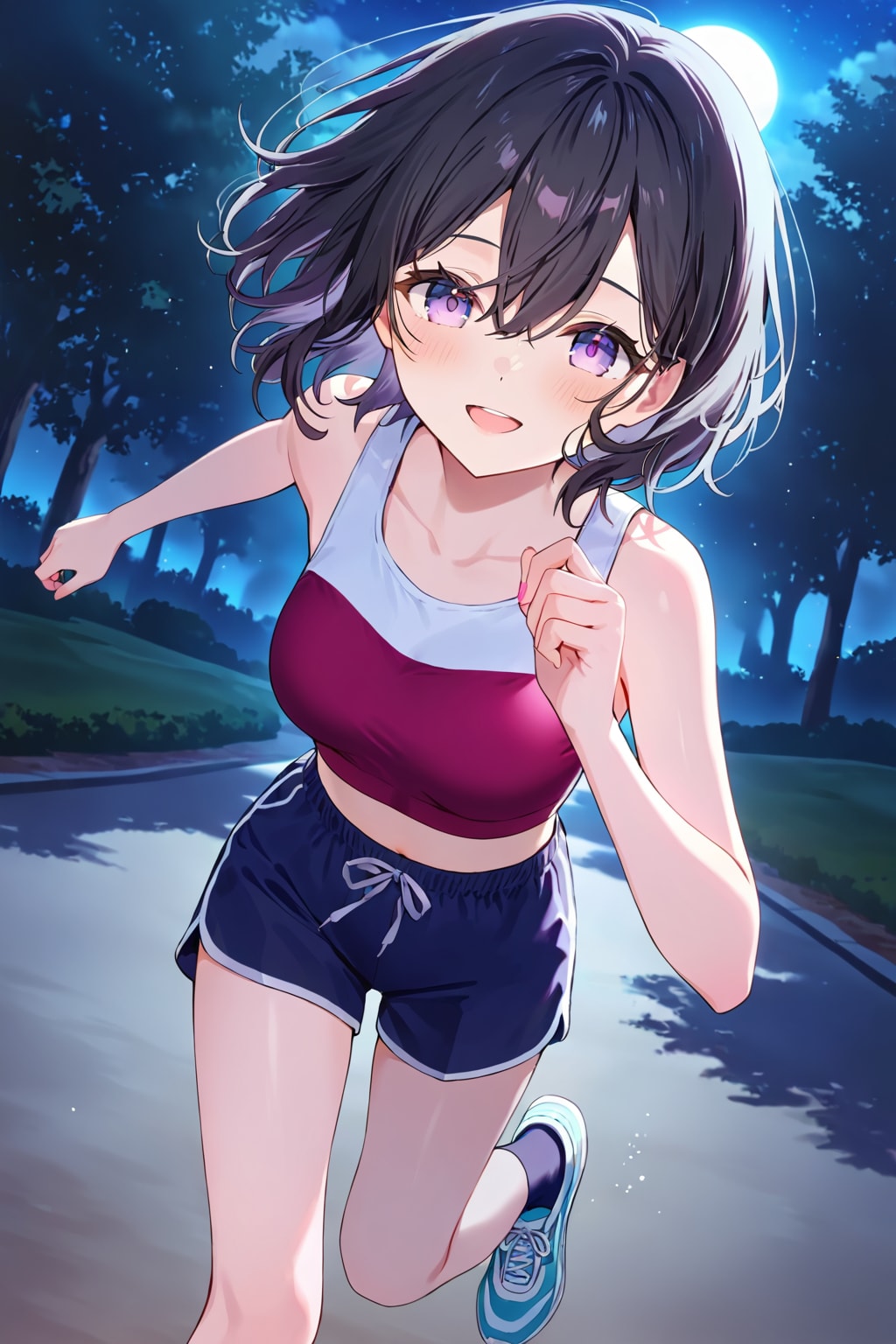 夜のランニングいいよね | の人気AIイラスト・グラビア