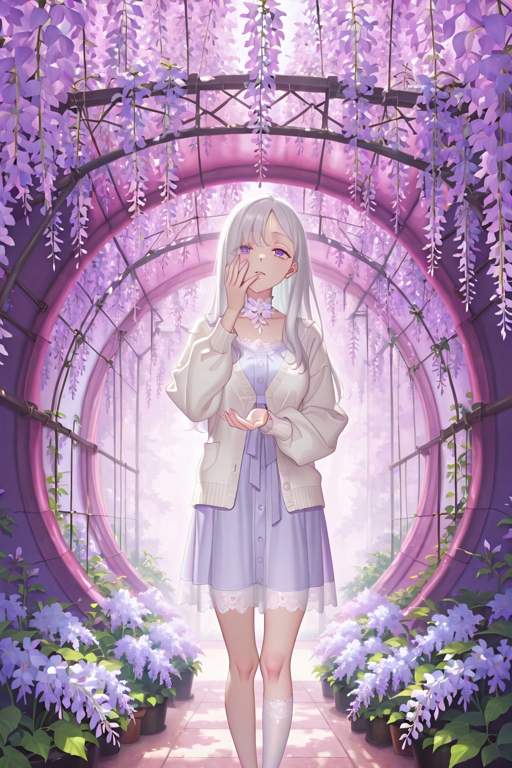 藤のトンネル | の人気AIイラスト・グラビア