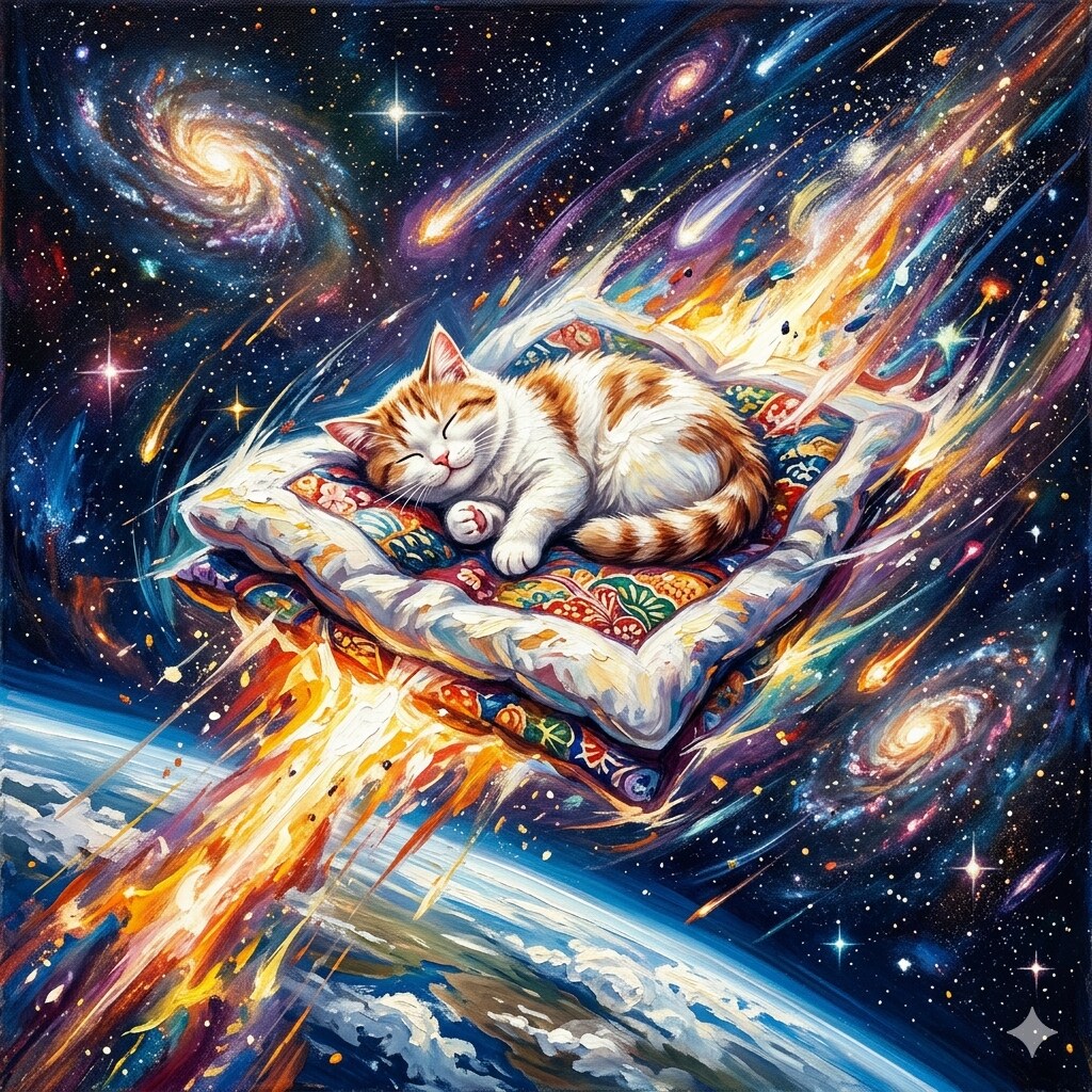 ふとんにねころんだ！